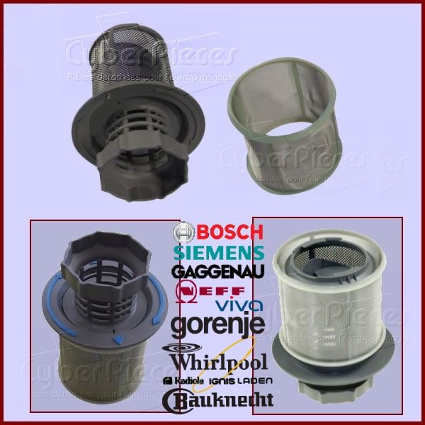 Filtre à déchets 00645038 pour lave-vaisselle Bosch Siemens