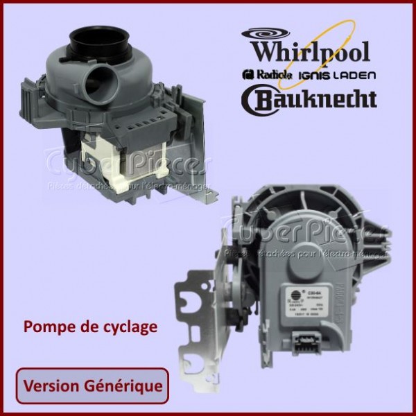 Pompe de cyclage Adaptable Whirlpool 481010625628 CYB-187794