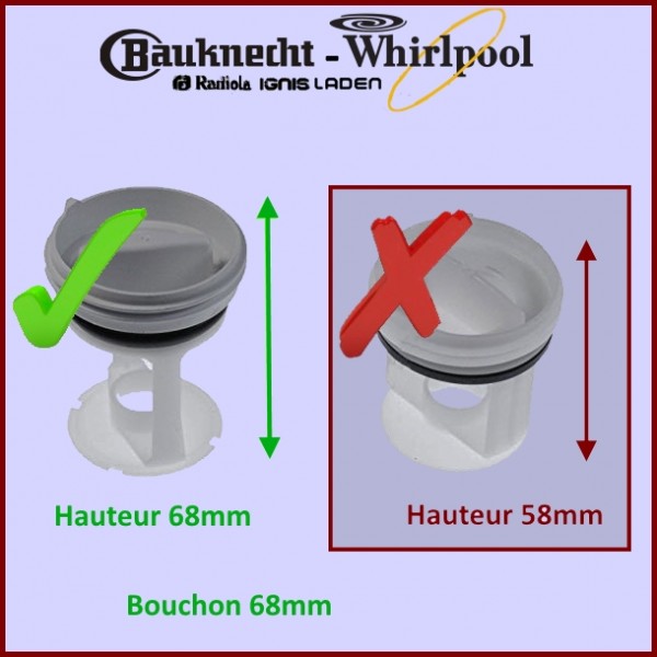 Bouchon Filtre Whirlpool 484000000966 CYB-264150