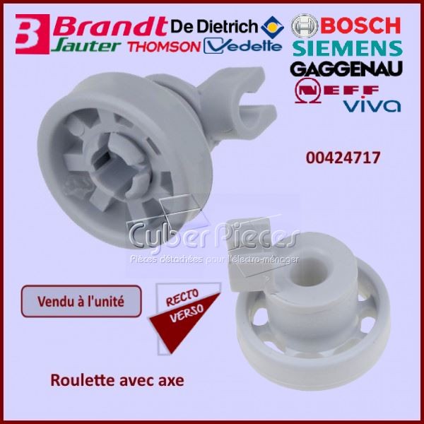 00066320 Roulette de panier inférieur de lave vaisselle Bosch siemens