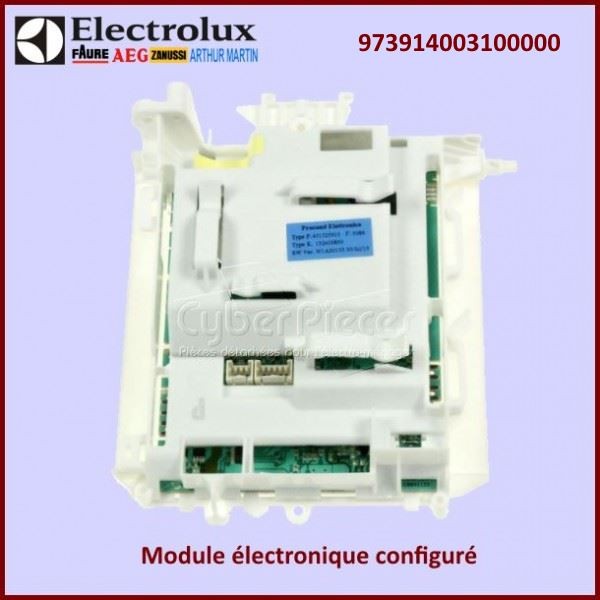 Carte électronique configuré EWM100 Electrolux 973914003100000 CYB-266246