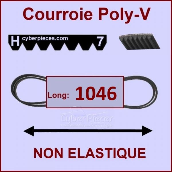 Courroie 1046H7 ou 1053H7 - non élastique CYB-205207