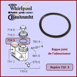 Bague joint de l'adoucisseur Whirlpool 480140100416 CYB-139618