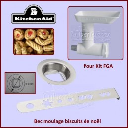 Bec de moulage N°5 biscuits de noël adaptable Kitchenaid FGA CYB-143790