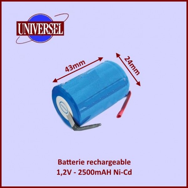 Batterie rechargeable 1,2V 2500mAH à souder CYB-111140