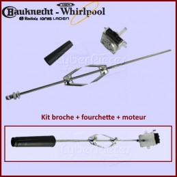 Kit broche + fourchette + moteur Whirlpool 480131000139 CYB-176972
