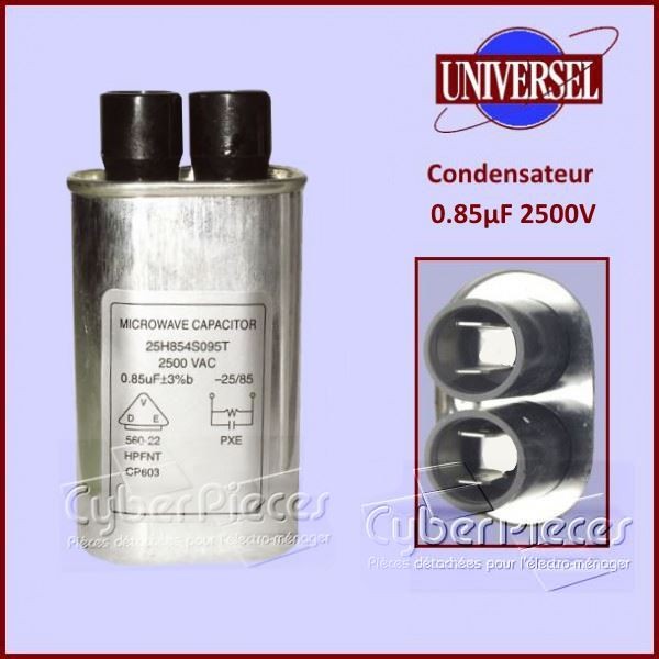 Condensateur 0,85µF (0,85mF) 2500V CYB-016704