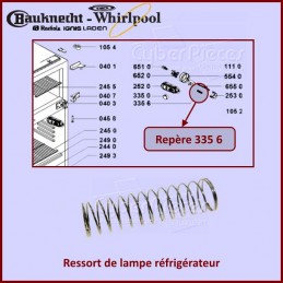 Ressort de lampe Whirlpool 481249148014 CYB-197588