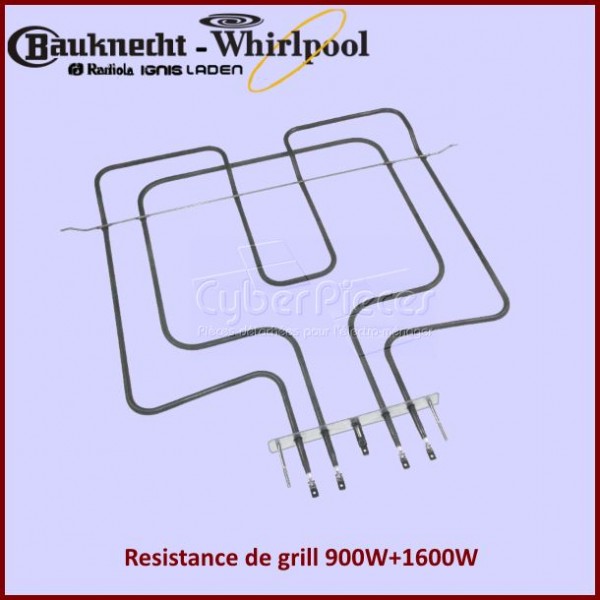 Resistance de grill 2500W Whirlpool 481225998474 CYB-079860