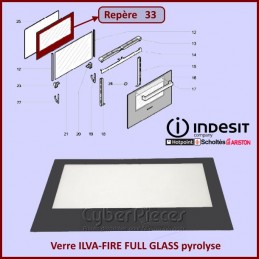 Vitre interieure de porte Indesit C00264959 CYB-345651