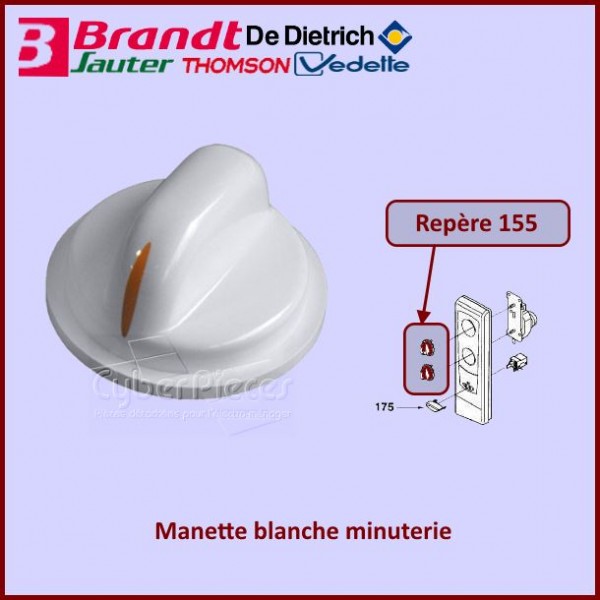 Bouton minuterie Brandt 79X5392 CYB-099578