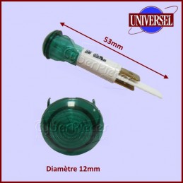 Voyant Rond Lumineux Vert diametre 12mm CYB-040730
