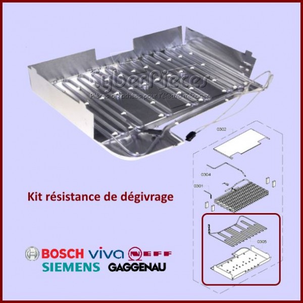 Kit résistance de dégivrage Bosch 00643997 CYB-026369