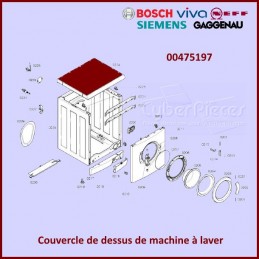 Couvercle de dessus Bosch-Siemens 00475197 CYB-108256