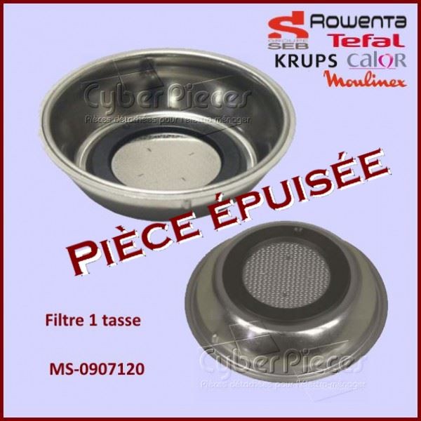 Porte filtre 1 tasse KRUPS MS-0907120 ***Pièce épuisée*** CYB-413992