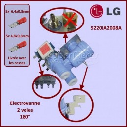 Électrovanne 2 voies - 180° LG 5220JA2008A GA-090070