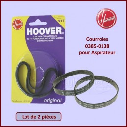 Lot de 2 courroies Hoover 09161985 CYB-051965