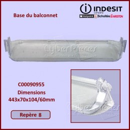 Base du balconnet Indesit C00090955 CYB-051811