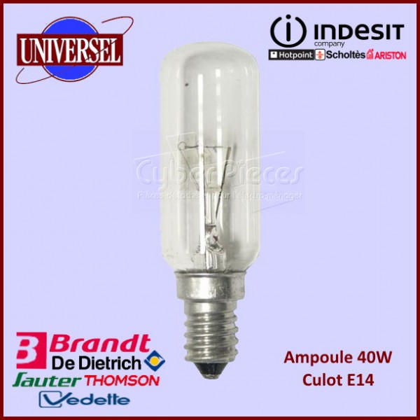 Ampoule 40W - E14 - 230-240V - 86mm - Ø25mm CYB-216425