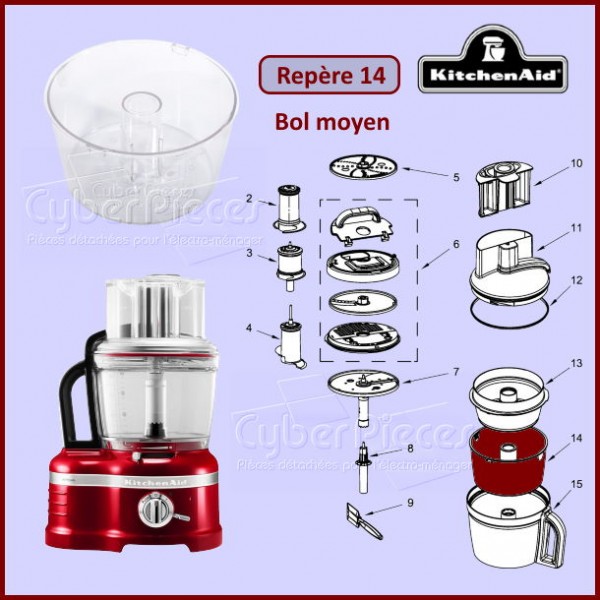 Bol moyen Kitchenaid W10597702 CYB-035569