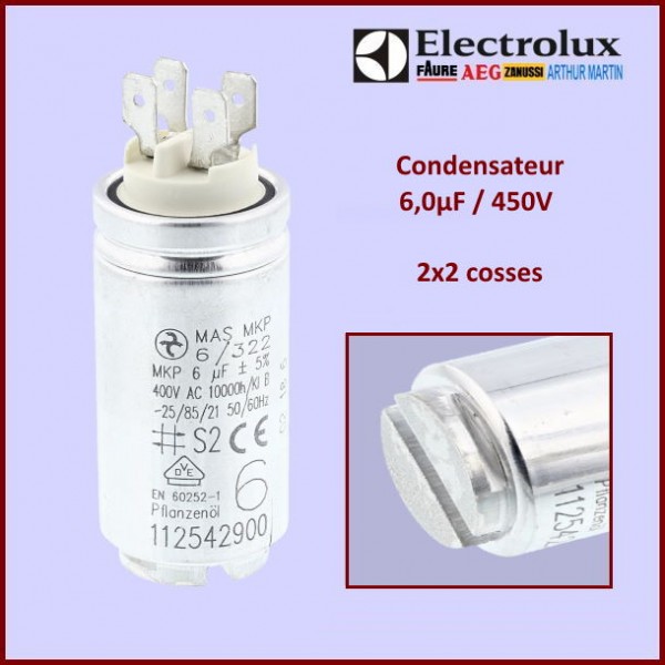 Condensateur 6,0µF (6mF) 450V CYB-117401