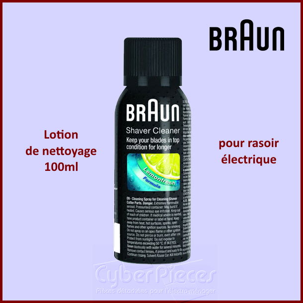 Lotion de nettoyage 100ML Shaver Cleaner Braun