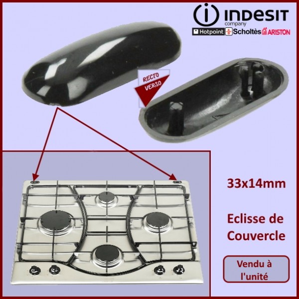 Eclisse noire de couvercle Indesit C00032682 CYB-314008