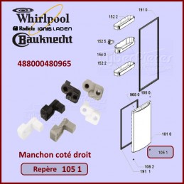 Manchon coté droit Whirlpool 481010627601 CYB-262132