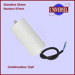 Condensateur 12,0µF (12,0mF) 450V à fils CYB-199919