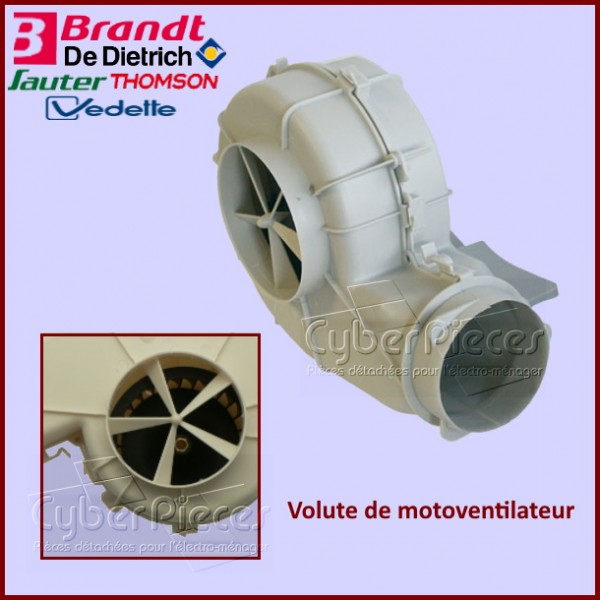 Volute de motoventilateur Brandt 57X2210 CYB-093057