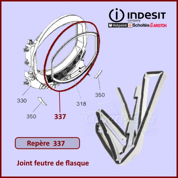 Joint de flasque Indesit C00258575 CYB-168458