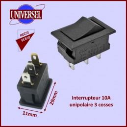 Interrupteur marche-arret 3 cosses 10A CYB-124478
