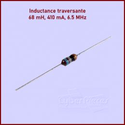 lot de 10 Inductances traversantes, 68 mH, 410mA, 6.5MHz CYB-081856