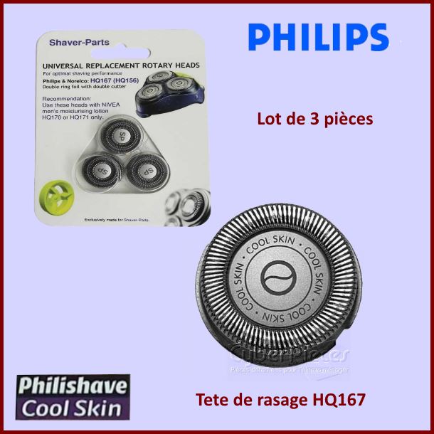 Tete de rasoir PHILIPS HQ167 COOLSKIN