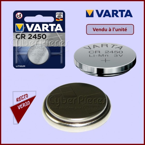 Pila de botón Varta 6450 CR2450 CR-2450 (x1) Bateria Pila de botón