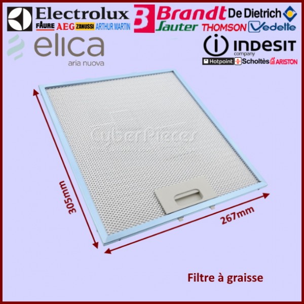 Filtre à graisse 305x267mm CYB-159777