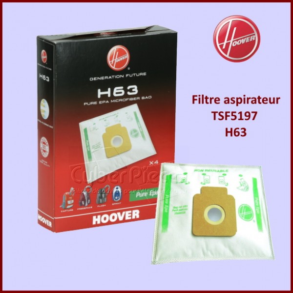 Sac pour aspirateur Hoover H63 - 4 pièces 35600536