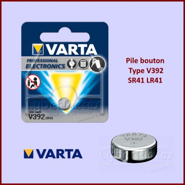 Pile bouton Varta 1,55V Type V392 SR41 LR41 CYB-290111