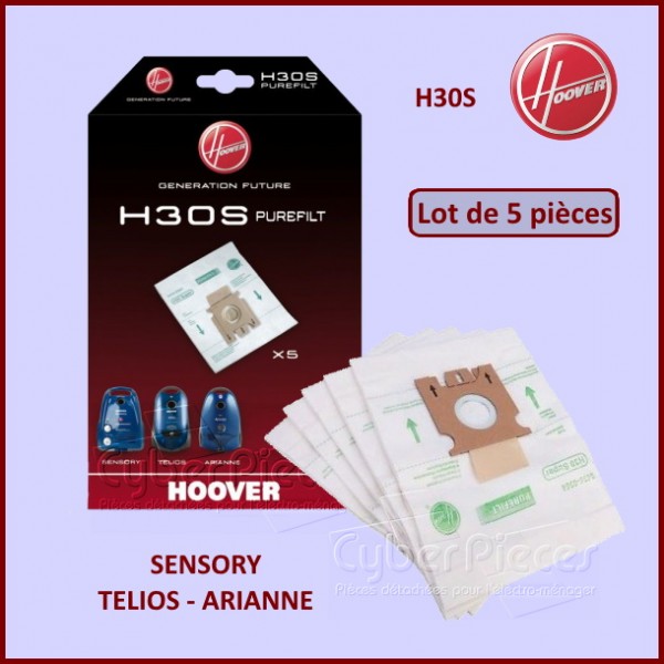 Lot de 5 sacs aspirateur HOOVER H30S CYB-135214