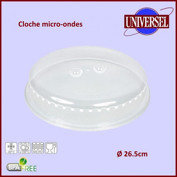 Cloche Micro Onde sans BPA pour Chauffer Les Aliments - Couvercle