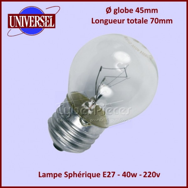 Ampoule E27-40W - 250V