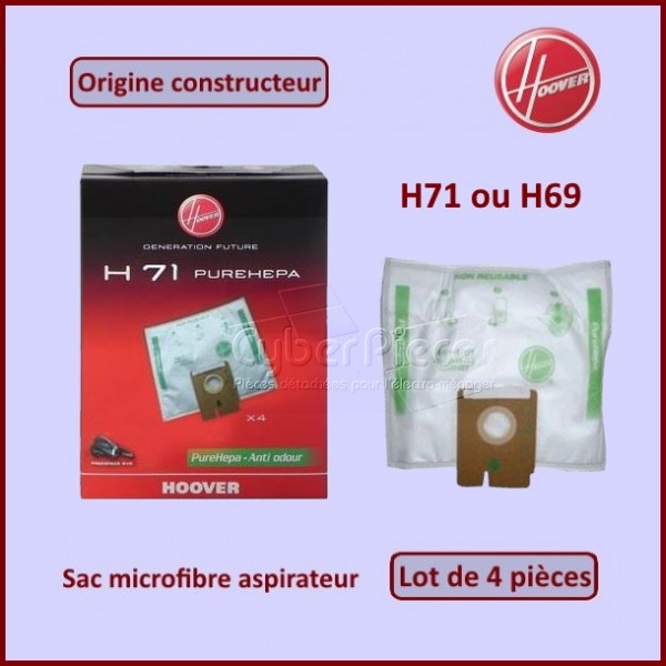 Lot de 4 Sacs aspirateur HOOVER H71 CYB-154628