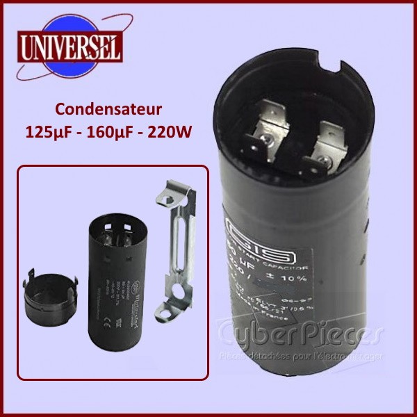 Condensateur 125µF - 160µF - 220W CYB-039697