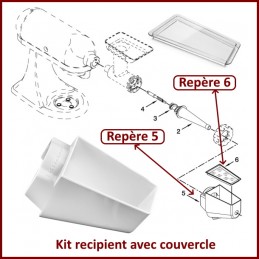 Récipient avec couvercle FVSP Kitchenaid CYB-110471