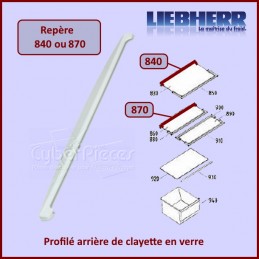 Support arrière de clayette Liebherr 9097217 CYB-371735