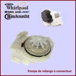 Pompe de vidange à connecteur Whirlpool 481236018558 CYB-008938