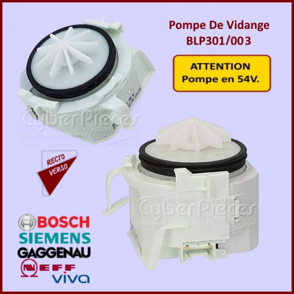 PIECE DETACHEE POMPE DE VIDANGE POUR LAVE VAISSELLE BOSCH