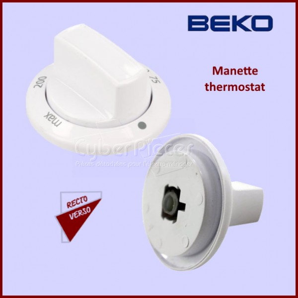 Bouton de thermostat Beko 250315077 CYB-135191