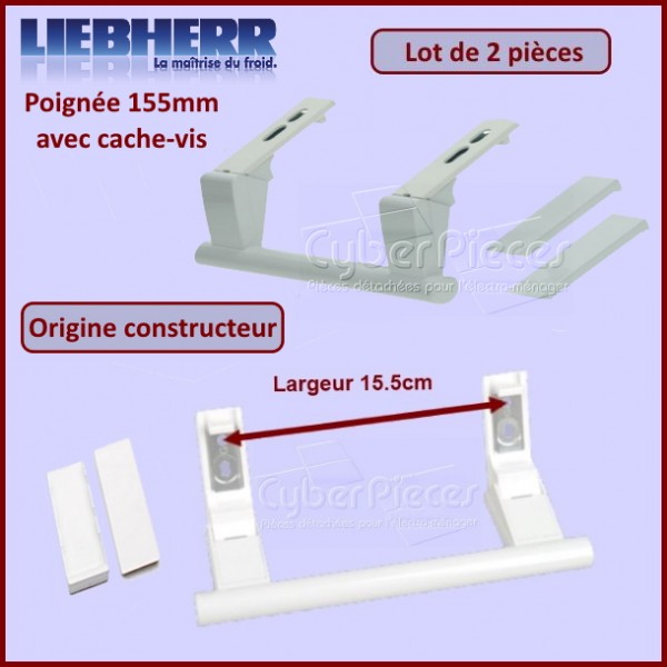 Lot de 2 poignées 155mm Origine Liebherr 9096036 CYB-276214