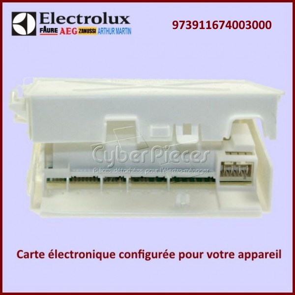 Carte électronique EDW1X configurée Electrolux 973911674003000 CYB-222501